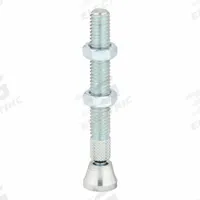 DE-STA-CO Swivel Foot Spindle: All-Steel, 3/8"-16, 3 3/8 in Lg, 3 3/8 in Thread Lg, For Series 462 (MPN 210206). Key specifications — Brand: DE-STA-CO; Thread Size: 3/8"-16; Includes: Jam Nuts; Compatible with Series: 462; Spindle Construction: All-Steel.