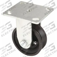 APPROVED VENDOR Plate Caster: Rigid, Iron, 4 in Wheel Dia, 1 1/2 in Wheel Wd, 5 5/8 in Mounting Ht (MPN 1NWB3). Key specifications — attr1100373: APPROVED VENDOR.
