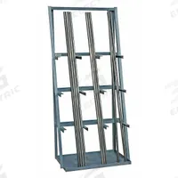 DURHAM MFG Vertical Bar Rack: Standalone, 39 in x 24 in x 84 in, 3 Bays, Gray, Vertical (MPN VBR-8436-95). Key specifications — Rack Configuration: Standalone; Usable Bay Dimensions WxD: 12 in x 5-1/4 in; Orientation: Vertical; Color: Gray; Brand: DURHAM MFG.