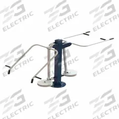 TRIACTIVE USA Wheelchair Accessible Combo Press Pull: 70 in Overall Ht, 78 in Overall Lg, Blue/Green (MPN CSPB-W-B)