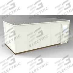PORTA-FAB Modular In-Plant Office: 20 ft x 10 ft x 8 ft, 4 Walls, Steel-Covered Drywall, Beige (MPN GS1020). Key specifications — Exterior Color: Beige; Brand: PORTA-FAB; Sound Transmission Coefficient: STC 31; Frame Material: Steel.