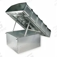 Roof Vent Hood: 5,156 cfm @ 0.100 in SP, Steel, Galvanized, 57 in Hood Lg, 60 in Hood Wd, Roof Curb (MPN 1WDN4). Key specifications — Brand: DAYTON; Product Type: Hinged Hood; Compatible Curb Grainger Part Number: 2ZV84; Compatible Damper Grainger Part Number: 3HHL8; Type of Cap/Hood: Roof Vent Hood; Material of Cap/Hood: Galvanized Steel.