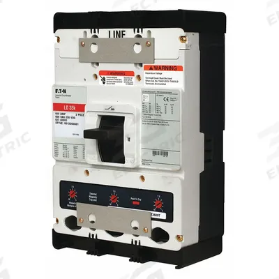 EATON Molded Case Circuit Breaker: 500 A Amps, 65kA at 240V AC, Fixed, ABC, Line/Load Lug - LD-Frame Eaton Molded Case Circuit Breakers