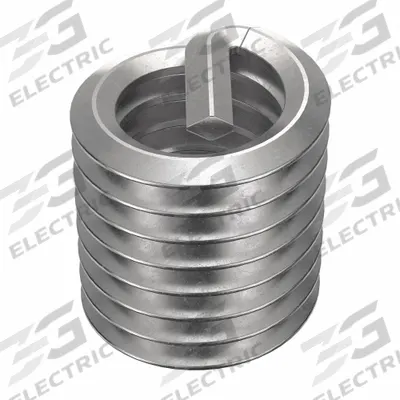 HELI-COIL Helical Insert: Tanged Tang Style, Free-Running, 3/8"-16 Thread Size, Plain - Free-Running Tanged Helical Inserts