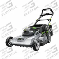 EGO Walk-Behind Lawn Mower: Push, 21 in Cutting Wd, Bag/Mulch/Side Discharge Location, POWER+, 56 V (MPN LM2114). Key specifications — Run Time: 55 min; Cutting Height Adjustment: Single-Point; Battery Platform: POWER+; Deck Material: Polycarbonate; Brand: EGO; Speed Settings: Variable; Filter - Kit Contents: Battery Included; Power Source: Battery-Powered.