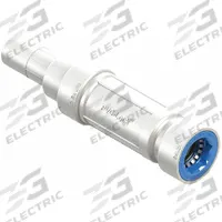 HYDRORAIN Slide Repair: 1/2" Push x 1/2" Spigot, ABS Plastic/PVC, 150 psi Max Working Pressure (MPN 06556). Key specifications — Connection: 1/2" Push x 1/2" Spigot; Material: ABS Plastic/PVC; Product Type: Slide Repair Coupling.