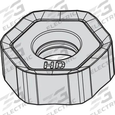 WIDIA Hexagon Milling Insert: HNPJ0704ANSNHD (MPN 3954478) - Machining