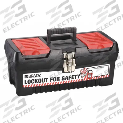 BRADY Lockout Tool Box: No Padlocks (MPN 105905) - Portable Unfilled Lockout Kits