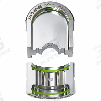 MILWAUKEE Upper and Lower Crimping Die: 2/0 AWG, U Style Dies, For Use With 2779-22 - Milwaukee Replacement Crimping Dies