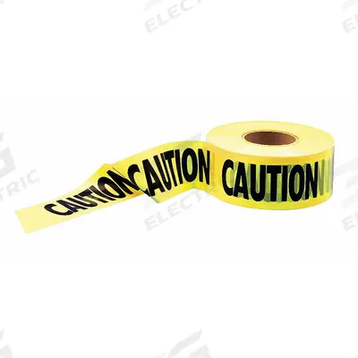 APPROVED VENDOR Barricade Tape: 1,000 ft Lg, 3 in Wd, Caution Legend, Polyethylene - General Caution Messaging Barrier Tape