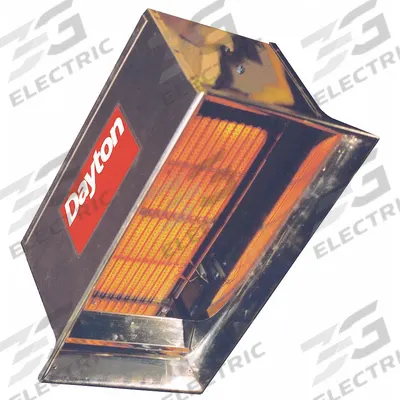 Dayton Gas Infrared Flat Panel Heater: Natural Gas - Suspended Infrared Flat Panel Gas Ceiling Heaters