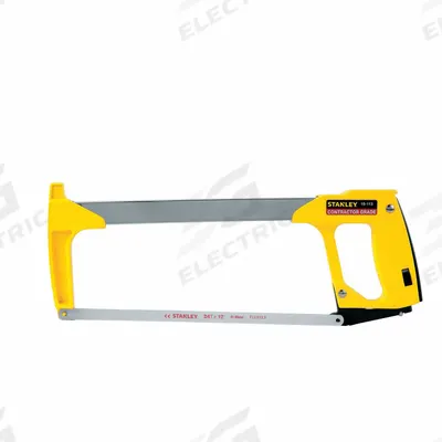 STANLEY High Tension Hacksaw: 12 in Blade Lg, Bi-Metal, 15 in Overall Lg, 24 - General Purpose Hacksaws