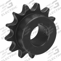 TSUBAKI Single Strand Sprocket: 60, For 3/4 in Chain Pitch, 1 1/4 in Bore Dia, 13 Teeth, Steel (MPN 60B13F-1 1/4). Key specifications — Brand: TSUBAKI.