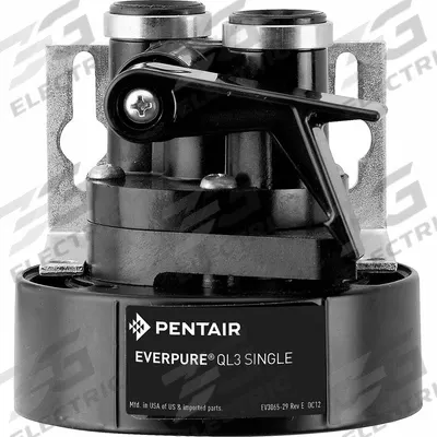 EVERPURE Water Filter Head: 3/8 in, NPT, 3 5/8 in Overall Ht - Appliance Water Filter Heads