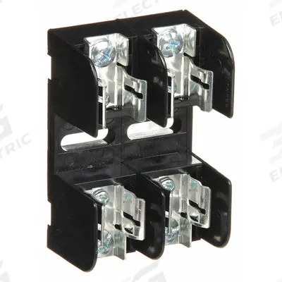 MERSEN Fuse Block: Open Block Design, 2 Pole, 250 V AC, Screw - Fuse Blocks for UL Class H & K Fuses