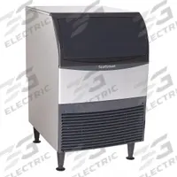 SCOTSMAN Ice Machine: Flake, 440 lb Ice per Day, Air Cooled, 39 in Ht, 24 in Wd, 28 3/8 in Dp (MPN UF424AX-1). Key specifications — attr1277432: 115V; attr1280375: Yes; attr1277431: 6 in Adjustable Legs.