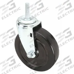 APPROVED VENDOR Stem Caster: Swivel, 5 in Wheel Dia., 1 1/4 in Wheel Wd, Rubber, 1 1/2 in Stem Lg (MPN DCRR05052S-S13). Key specifications — Brand: APPROVED VENDOR; Thread Size: 7/16"-14; Roll Up: Swivel.