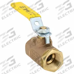 APOLLO Manual Two-Way Ball Valve: 1/2 in, Bronze, Straight, FNPT x FNPT, 600 psi Max. Pressure (CWP) (MPN 7010301). Key specifications — Brand: APOLLO; Handle: Lever.