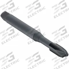 OSG Spiral Point Tap: #10-24 UNC, 2B, 3 Flute, Plug Chamfer, Black Oxide Vanadium High Speed Steel (MPN 2513401)