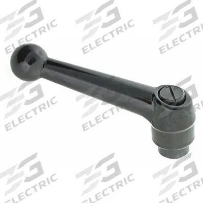 APPROVED VENDOR Adjustable Handle: Zinc w/ SS Thread, M5 - Ball-Style Adjustable Handles with Threaded Hole