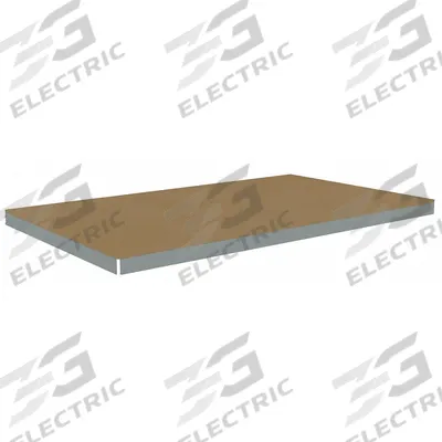 TENNSCO Shelf: 84 in x 48 in, 1,500 lb Load Capacity, Particleboard, Gray - Particleboard Decking Shelf Kits for Boltless Shelving