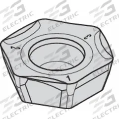 WIDIA Hexagon Milling Insert: HPGT06T3DZERGD3W (MPN 2957584)