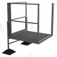 TRI-ARC Turn Platform: 5.2 ft Overall Ht, 500 lb Load Capacity, Aluminum (MPN URTTP20). Key specifications — Brand: TRI-ARC; Color: Silver; Material: Aluminum.