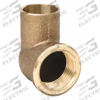 NIBCO Sweat Fitting Elbow: 1/2 in CTS x 1/2 in Pipe, Cup x FNPT, Bronze (MPN 7073LF-12)