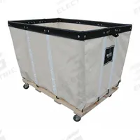 ROYAL BASKET TRUCKS Basket Truck: 39.1 cu ft, 800 lb, 54 in L x 34 in W x 30 in H, White, Wood (MPN G24-CCW-HDA-4UNN). Key specifications — Brand: ROYAL BASKET TRUCKS; Liner Color: White; Caster/Wheel Configuration: (4) Swivel; Assembled/Unassembled: Assembled.
