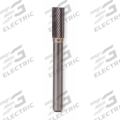 WIDIA METAL REMOVAL Carbide Bur: Cylinder with End Cut, SB-41, Single Cut, 1/16" x 1/4" Head - Single-Cut End-Cut Cylinder Burs