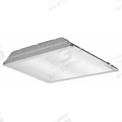 LITHONIA LIGHTING Recessed Troffer: 2 ft Lg, 2 ft Wd, 2,248 lm, 3500K, 18.2 W, 120 to 277V AC (MPN 2GTL 2 20L EZ1 LP835). Key specifications — attr1261884: 120 to 277V AC; attr1261878: LITHONIA LIGHTING; attr1261883: U-Bend T8; attr1261870: 3500K; attr1261880: Yes.