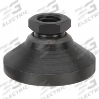 TE-CO Female-End Leveling Mount: Swivel Boltless, Steel, 3/4"-10 Thread Size, 3 in Base (MPN 44404). Key specifications — Finish: Black Oxide-Coated; Load Capacity: 7,200 lb.