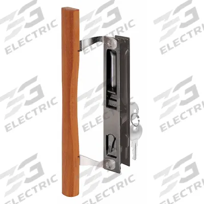 PRIME-LINE Sliding Door Lock: 2 in Lg, 2 in Wd - Recessed Handles for Sliding Doors