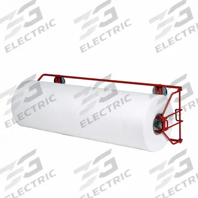 3M Applicator: 28 in Compatible Roll Size, 24 1/4 in Lg, Magnets, Red - Fixed Surface Protection Dispensers
