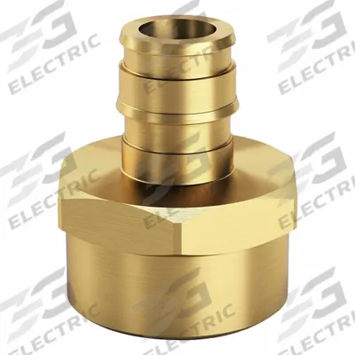 ZURN Barbed Fitting Adapter: 3/8 in ID x 1/2 in Pipe Size, Barbed x FNPT, Brass - Expansion Brass Barbed Tube Fittings