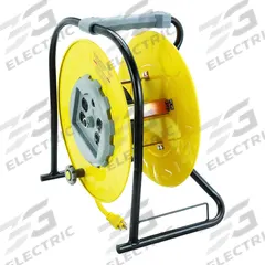 APPROVED VENDOR Extension Cord Reel: 100 ft Cord Lg, 12 AWG, 5-20R Retractable End, SJTW, Yellow (MPN 436H03). Key specifications — Feeder Cord Ending NEMA Configuration: 5-15P; Retractable Cord Ending NEMA Configuration: 5-20R; Voltage: 125V AC; Brand: APPROVED VENDOR.