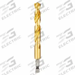 MILWAUKEE Hex Shank Drill Bit: 7/16", 135° Split Point, TiN-Coated HSS, Impact Rated (MPN 48-89-4625). Key specifications — attr1234973: Impact Rated; attr1234966: MILWAUKEE; attr1234978: 0.4375.