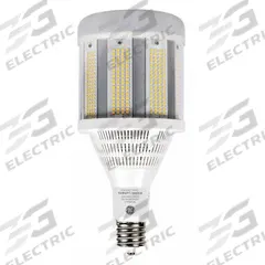 HID Replacement LED Bulb: Corncob BT56, Mogul Screw (EX39), 450 W Watt, 4000K, LED, 277 to 480V (MPN LED450BT56/740). Key specifications — Color Temperature: 4000K; Brand: GE LAMPS; Shatter-Resistant: No.