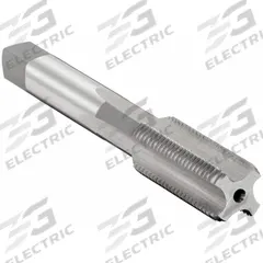 OSG Straight Flute Tap: 1/2"-20 UNF, H3 / 2B-3B, 4 Flute, Bottoming Chamfer, LH, High Speed Steel (MPN 1662000)