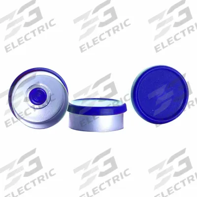 WHEATON Lab Bottle Caps: 20 mm Dia, Blue, Aluminum, Unlined, USP, 125 Closures Included - Flip Cap Bottle Caps
