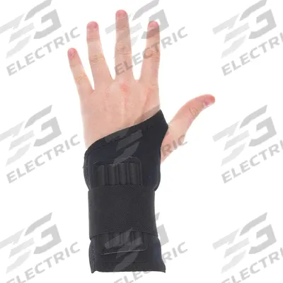 CONDOR Wrist Support: Ambidextrous, M Ergonomic Support Size, Black - CONDOR Double Strap Wrist Support