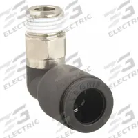 LEGRIS Push-Fit Elbow Fitting: 5/16 in OD x 1/4 in Pipe Size, Push-to-Connect x MBSPT, Black, 10 PK (MPN 3109 08 13). Key specifications — Brand: LEGRIS.