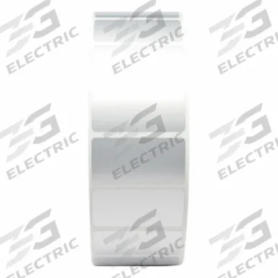 ZEBRA Barcode Printer Labels: 2 in Label Wd, 1 in Label Ht, Silver, 1 in Core Dia. - Desktop Thermal Transfer Labels