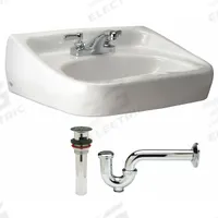 ZURN Bathroom Sink: Z5340 Half-Pedestal Lavatories, White, Vitreous China, Dual Manual Handle (MPN Z5344.834.1.07.00.0). Key specifications — Series: Z5340 Half-Pedestal Lavatories; Includes: Faucet; Color: White; Brand: ZURN; Sink Type: Bathroom; Material: Vitreous China; Sink Material: Ceramic.