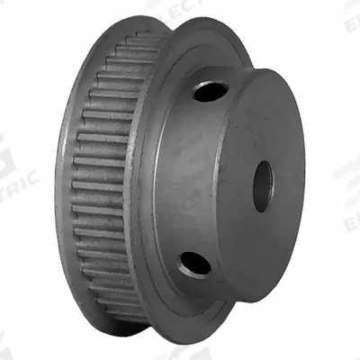Dayton Timing Pulley: Modified Curvilinear, Fixed, For GT Timing Belt Section - GT Section Fixed-Bore Timing Pulleys with Hub