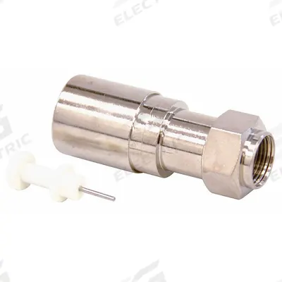DOLPHIN COMPONENTS CORP Coaxial Connector: Male, Connector, Silver, Compression, RG-11 - F-Type Coaxial Connectors