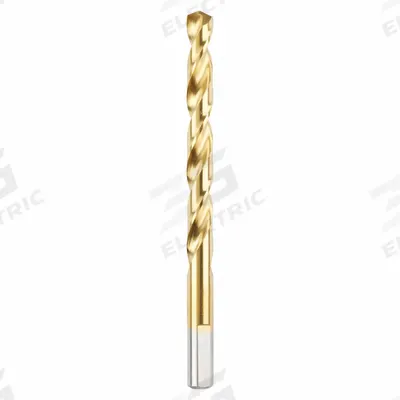 MILWAUKEE Jobber Length Drill Bit: 11/32", 135° Split Point, TiN-Coated HSS - Chip-Clearing High-Speed Steel Jobber-Length Drill Bits