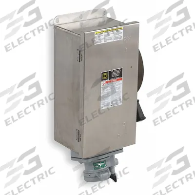 SQUARE D Safety Switch: Non-Fusible, 100 A, Three Phase, 600V AC - Non-Fusible Safety Switches