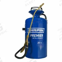 CHAPIN Handheld Sprayer: Spot, 2 gal Tank, Steel Tank, 25 ft Max Spray Distance, 60 psi, Adj Nozzle (MPN 1280). Key specifications — Brand: CHAPIN; Chemical Compatibility: Fertilizer; Tank Material: Steel.