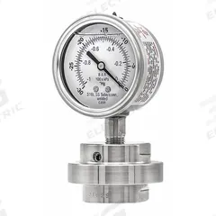 PIC GAUGES Pressure Gauge with Diaphragm Seal: 30 in Hg to 0 in Hg, 301L/3JJJ, 2 1/2 in Dial, Bottom (MPN 301L254A/3JJJ200). Key specifications — Brand: PIC GAUGES; Gauge Case Liquid: None; Seal Fill Liquid: Glycerin; Seal Lower Housing Material: 316 Stainless Steel; Accuracy: ±2-1-2%; Pressure Range: 30 in Hg to 0 in Hg; Gauge Wetted Parts: Stainless Steel.